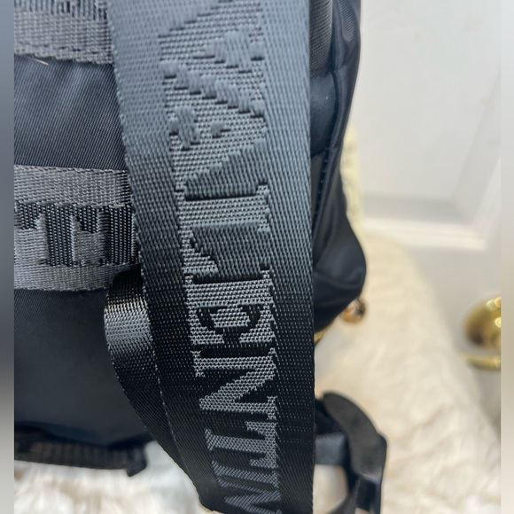 VALENTINO ORLANDI NYLON BACKPACK WITH GOLD DETAIL AND MATCHING POUCH NEW - Picture 7 of 14